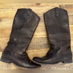Frye Dark Brown Leather Boots